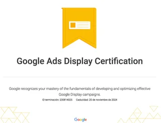 Certificado de Google Ads